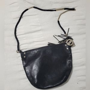 Foley & Corinna black Leather crossbody with tassel